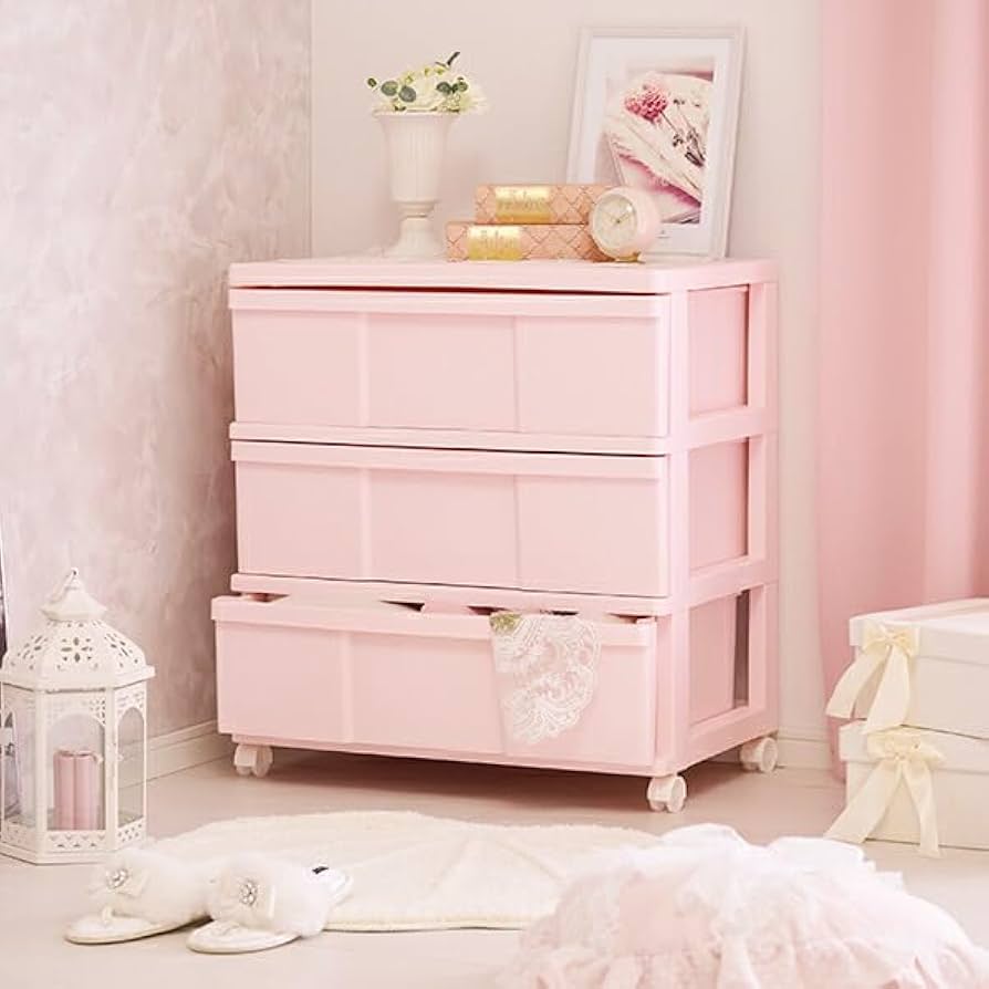 ロマプリ ワイドチェスト ロマンティックプリンセス 姫系 姫家具 Amazon｜ロマンティックプリンセス ワイド収納ケース3段(ピンク